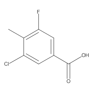 3-Chloro-5-fluoro-4-methylbenzoic acid Structure