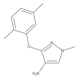 3-(2,5-Dimethylphenoxy)-1-methyl-1H-pyrazol-4-amine结构式