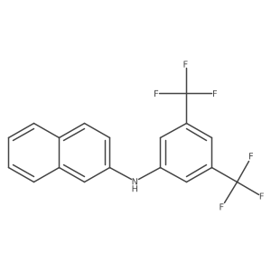 N-(3,5-Bis(trifluoromethyl)phenyl)naphthalen-2-amine Structure