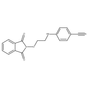 4-({2-[(1,3-Dioxo-1,3-dihydro-2H-isoindol-2-yl)oxy]ethyl}amino)benzonitrile Structure