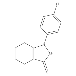 1-(4-Chlorophenyl)-1,2,4,5,6,7-hexahydro-3H-indazol-3-one Structure