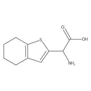 2-Amino-2-(4,5,6,7-tetrahydro-1-benzothiophen-2-yl)acetic acid Structure