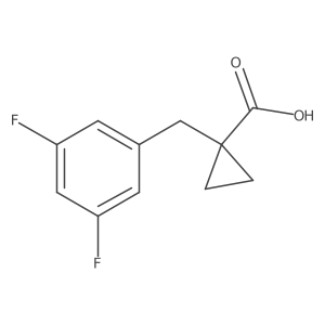 1-[(3,5-Difluorophenyl)methyl]cyclopropane-1-carboxylic acid Structure