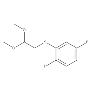 (2,5-Difluorophenyl)(2,2-dimethoxyethyl)sulfane Structure