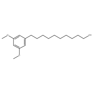 10-(3,5-dimethoxyphenyl)decan-1-ol结构式