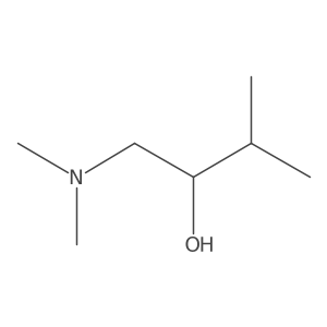 1-(Dimethylamino)-3-methylbutan-2-ol结构式