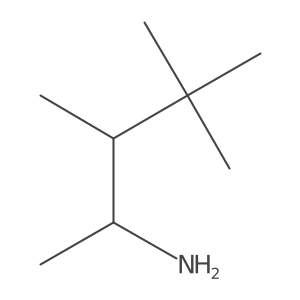 3,4,4-Trimethylpentan-2-amine Structure
