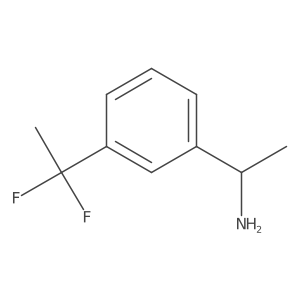 1-(3-(1,1-Difluoroethyl)phenyl)ethan-1-amine Structure