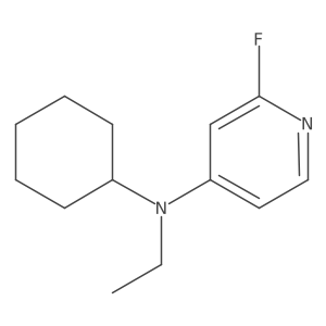 N-Cyclohexyl-N-ethyl-2-fluoropyridin-4-amine结构式