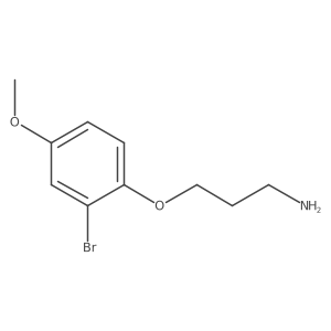3-(2-Bromo-4-methoxyphenoxy)propan-1-amine Structure