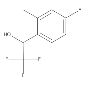 (1S)-2,2,2-trifluoro-1-(4-fluoro-2-methylphenyl)ethan-1-ol结构式