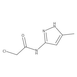 2-chloro-N-(5-methyl-1H-pyrazol-3-yl)acetamide Structure