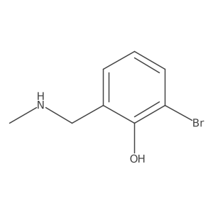 2-Bromo-6-[(methylamino)methyl]phenol Structure