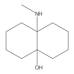 4a(2H)-Naphthol, octahydro-8a-(methylamino)-, trans- Structure