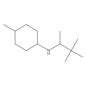 (1r,4r)-N-(3,3-dimethylbutan-2-yl)-4-methylcyclohexan-1-amine结构式