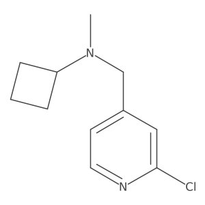 N-[(2-chloropyridin-4-yl)methyl]-N-methylcyclobutanamine Structure