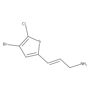 3-(4-Bromo-5-chlorothiophen-2-yl)prop-2-en-1-amine结构式