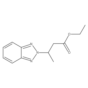 Ethyl 3-(benzotriazol-2-yl)butanoate结构式