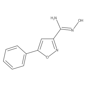 (E)-N'-Hydroxy-5-phenylisoxazole-3-carboximidamide Structure