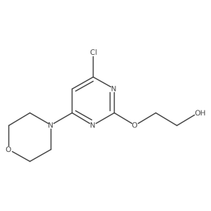 2-(4-Chloro-6-morpholin-4-ylpyrimidin-2-yl)oxyethanol结构式