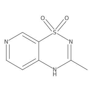 3-Methyl-4H-pyrido[4,3-e][1,2,4]thiadiazine 1,1-dioxide Structure