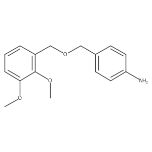 Benzenamine, 4-[[(2,3-dimethoxyphenyl)methoxy]methyl]- Structure