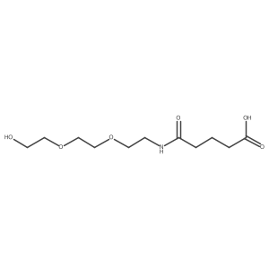 Pentanoic acid, 5-[[2-[2-(2-hydroxyethoxy)ethoxy]ethyl]amino]-5-oxo- Structure