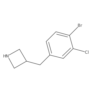 3-[(4-Bromo-3-chlorophenyl)methyl]azetidine Structure