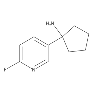 1-(6-Fluoropyridin-3-yl)cyclopentan-1-amine Structure