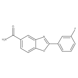2-(3-Fluorophenyl)benzo[d]oxazole-5-carboxamide结构式