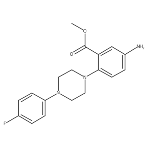 Methyl 5-amino-2-(4-(4-fluorophenyl)piperazin-1-yl)benzoate Structure