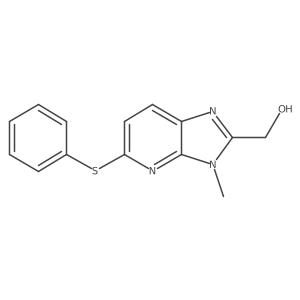2-Hydroxymethyl-3-methyl-5-phenylthioimidazo[5,4-b]pyridine结构式