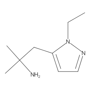 1-(1-ethyl-1H-pyrazol-5-yl)-2-methylpropan-2-amine Structure