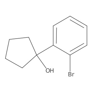1-(2-Bromophenyl)cyclopentan-1-ol结构式