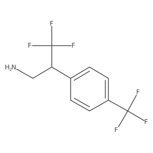 3,3,3-Trifluoro-2-[4-(trifluoromethyl)phenyl]propan-1-amine结构式
