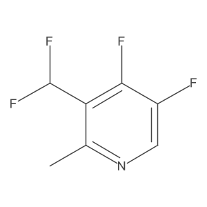 3-(Difluoromethyl)-4,5-difluoro-2-methylpyridine Structure