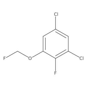 1,5-Dichloro-2-fluoro-3-(fluoromethoxy)benzene结构式