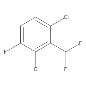 2,6-Dichloro-3-fluorobenzodifluoride Structure