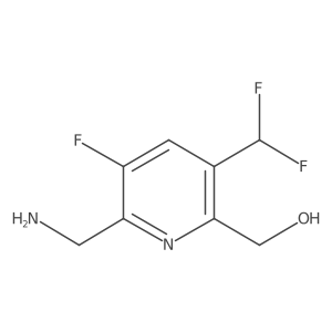 2-(Aminomethyl)-5-(difluoromethyl)-3-fluoropyridine-6-methanol结构式