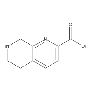 5,6,7,8-Tetrahydro-1,7-naphthyridine-2-carboxylic acid结构式