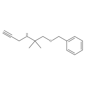 [1-(Benzyloxy)-2-methylpropan-2-yl](prop-2-yn-1-yl)amine结构式