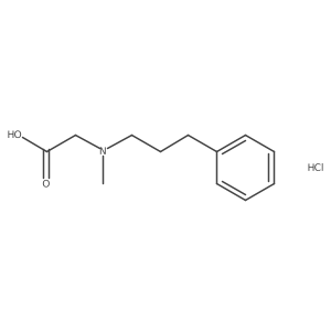 N-Methyl-N-(3-phenylpropyl)glycine hydrochloride Structure