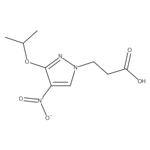 3-(3-isopropoxy-4-nitro-1H-pyrazol-1-yl)propanoic acid结构式