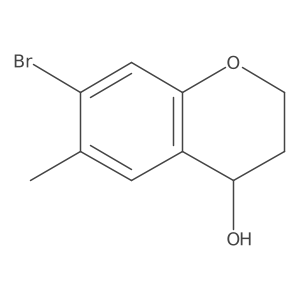 7-Bromo-6-methylchroman-4-ol结构式