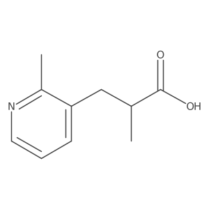 2-Methyl-3-(2-methylpyridin-3-yl)propanoic acid Structure