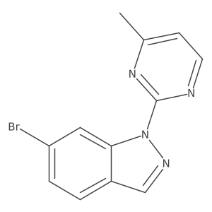 6-Bromo-1-(4-methyl-2-pyrimidinyl)-1h-indazole结构式
