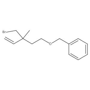 ({[3-(Bromomethyl)-3-methylpent-4-en-1-yl]oxy}methyl)benzene结构式
