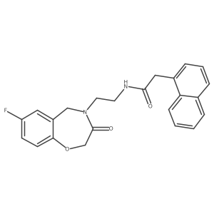 N-(2-(7-fluoro-3-oxo-2,3-dihydrobenzo[f][1,4]oxazepin-4(5H)-yl)ethyl)-2-(naphthalen-1-yl)acetamide Structure