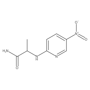 (2S)-2-[(5-Nitro-2-pyridinyl)amino]propanamide结构式
