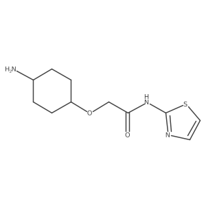 2-[(4-Aminocyclohexyl)oxy]-N-(1,3-thiazol-2-yl)acetamide结构式